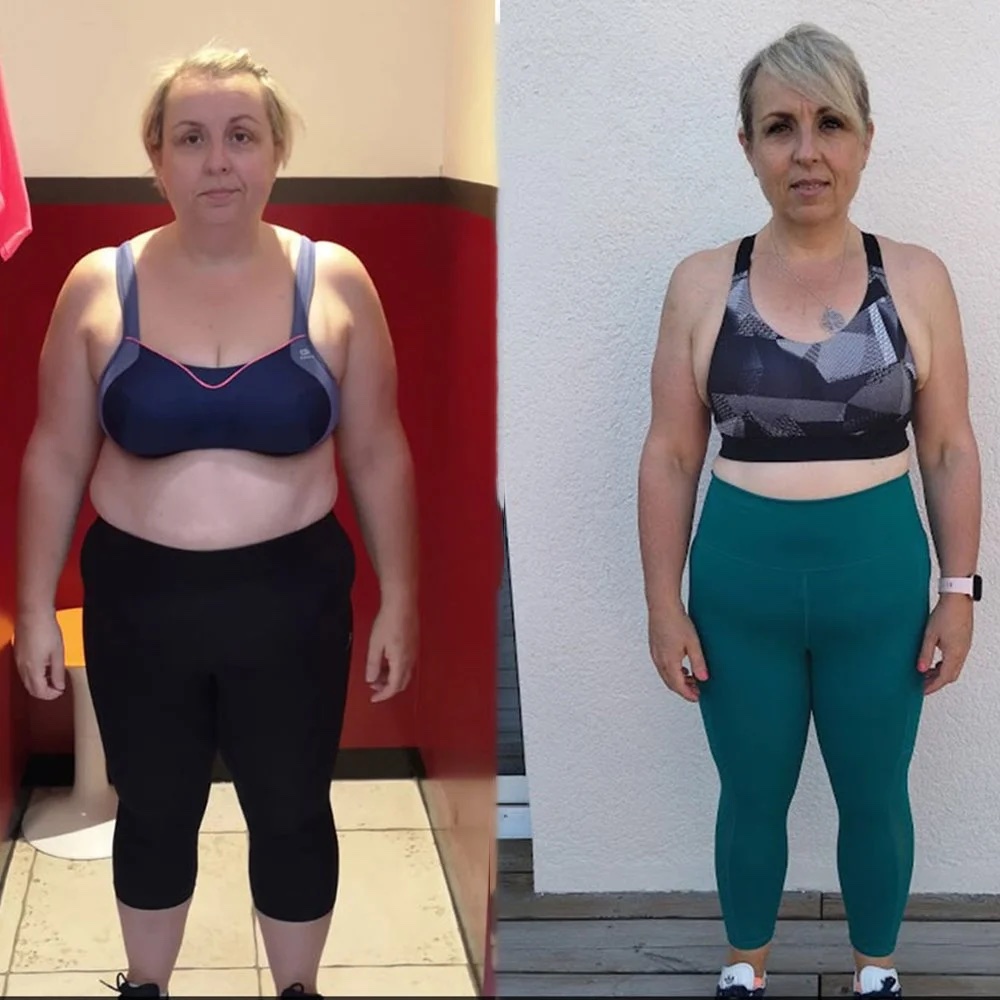Transformation avant et après d'Isabelle, qui a perdu 20 kg
