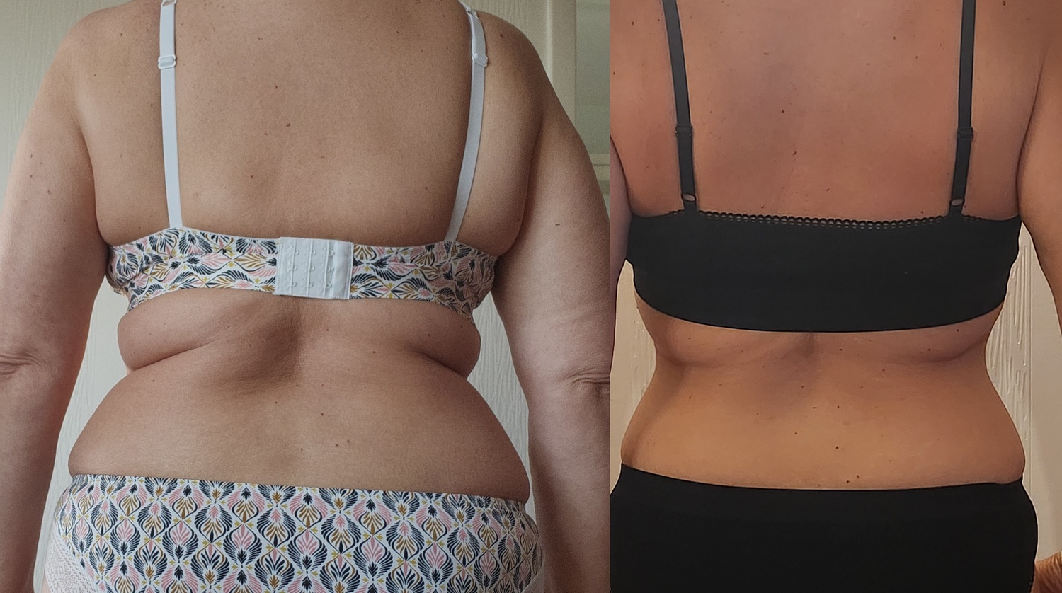 Transformation avant et après de Cécile, qui a perdu 16 kg